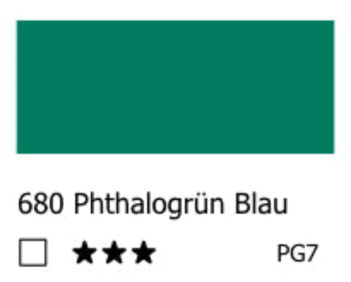 REMBRANDT Ölfarbe - 680 Phthalogrün Bläulich 40ml