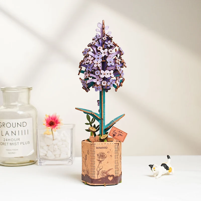 DIY-Blume „Lilac“ | Zarte Holzblume | Rolife