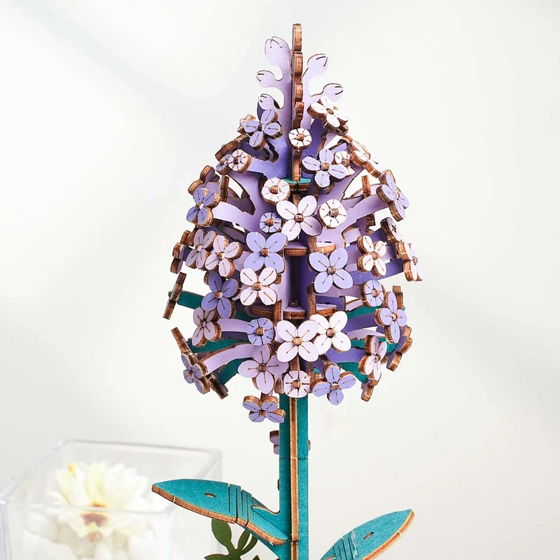 DIY-Blume „Lilac“ | Zarte Holzblume | Rolife