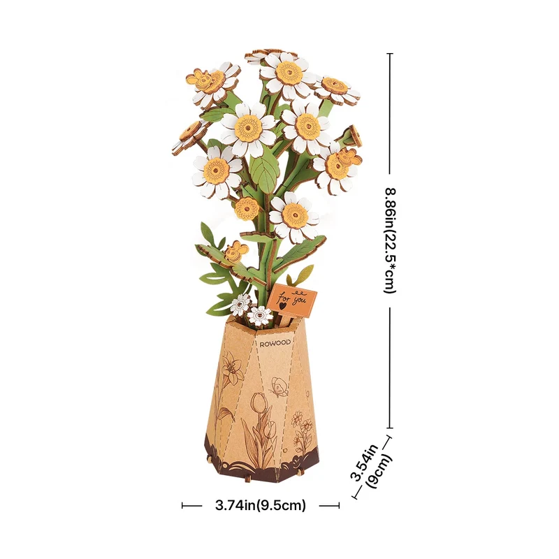 DIY-Blume „Chamomile“ | Verspielte Holzblume | Rolife