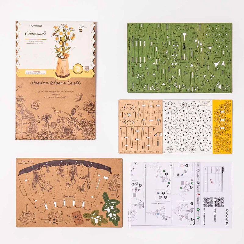 DIY-Blume „Chamomile“ | Verspielte Holzblume | Rolife