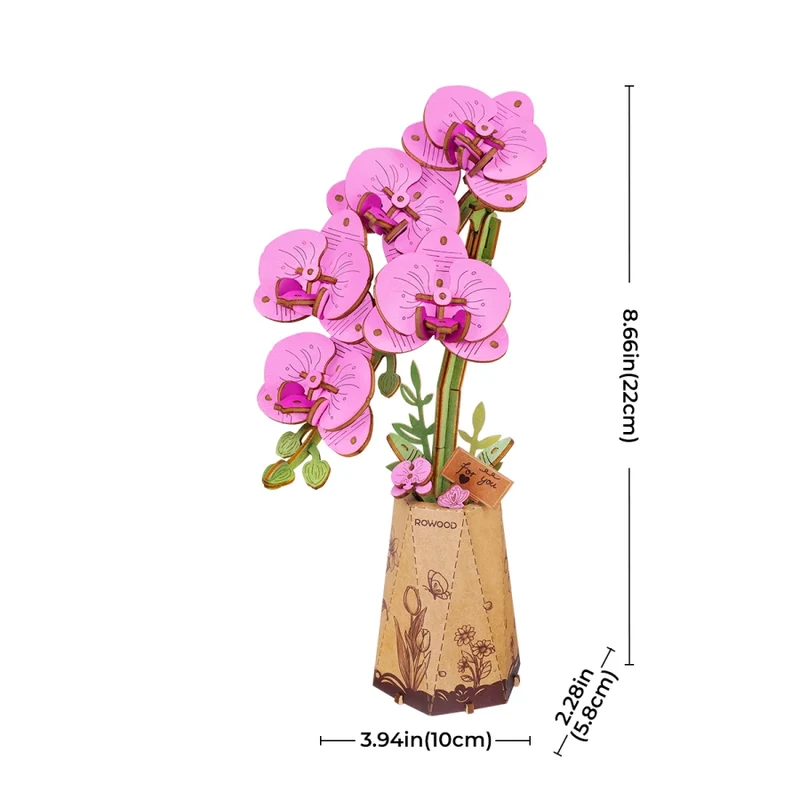 DIY-Blume „Purple Orchid“ | Elegante Holzblume | Rolife