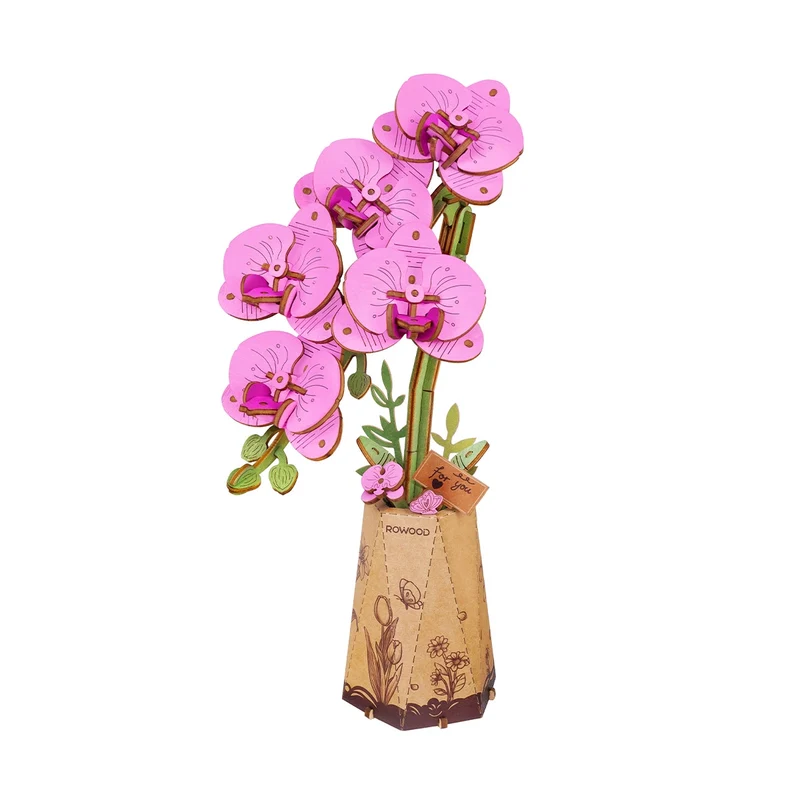 DIY-Blume „Purple Orchid“ | Elegante Holzblume | Rolife