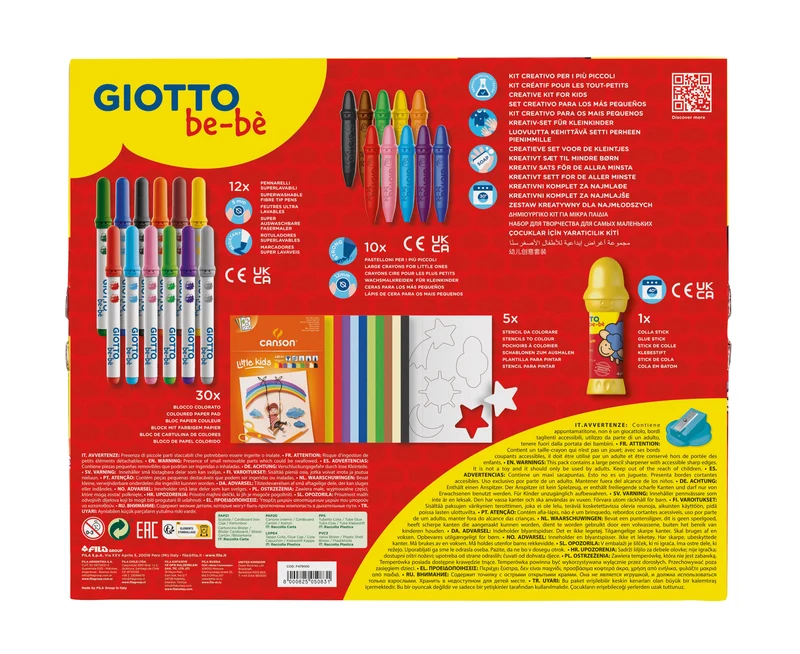 Творчески комплект GIOTTO be-bè Little Creations 58 части