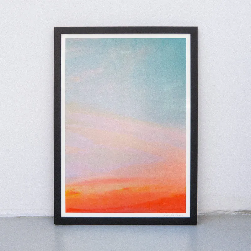 Fluorescent Sky (Din A3) | Edition SCHEE | Risographie
