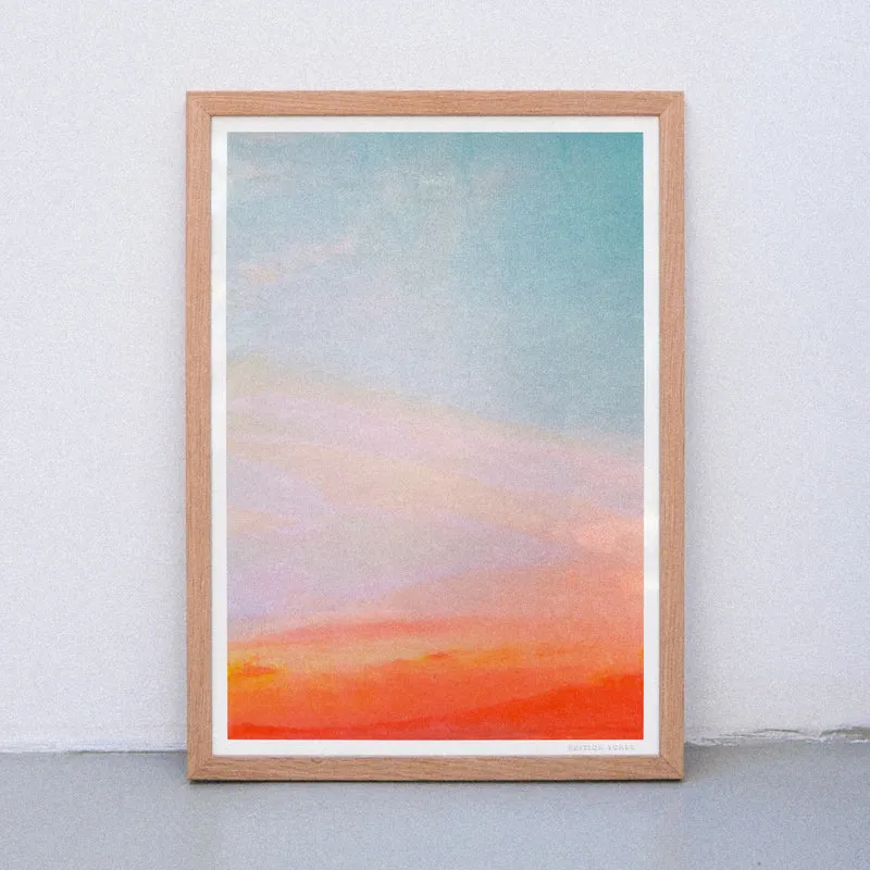 Fluorescent Sky (Din A3) | Edition SCHEE | Risographie