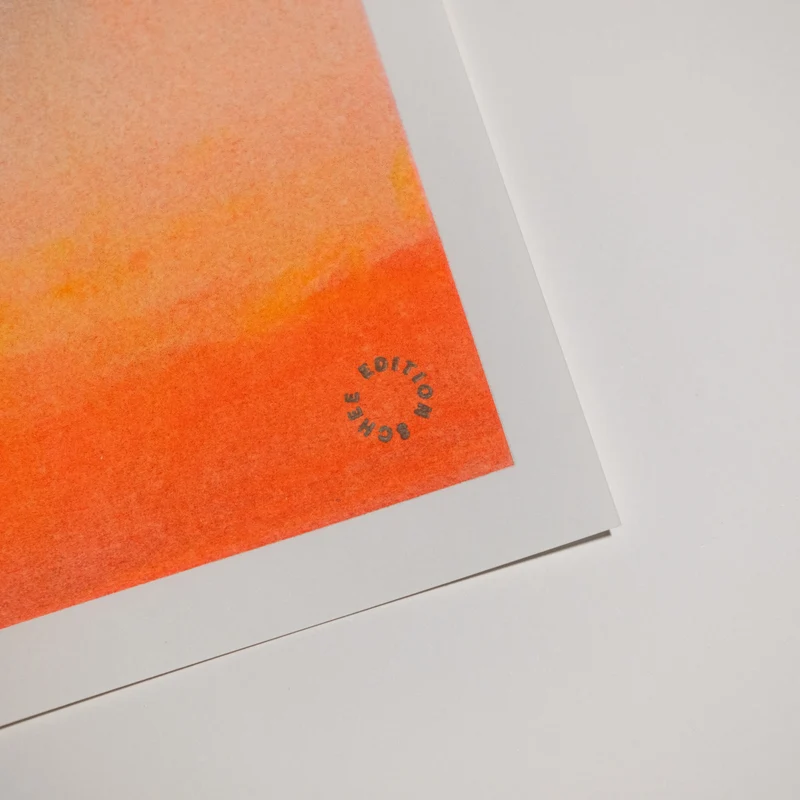 Fluorescent Sky (Din A3) | Edition SCHEE | Risographie
