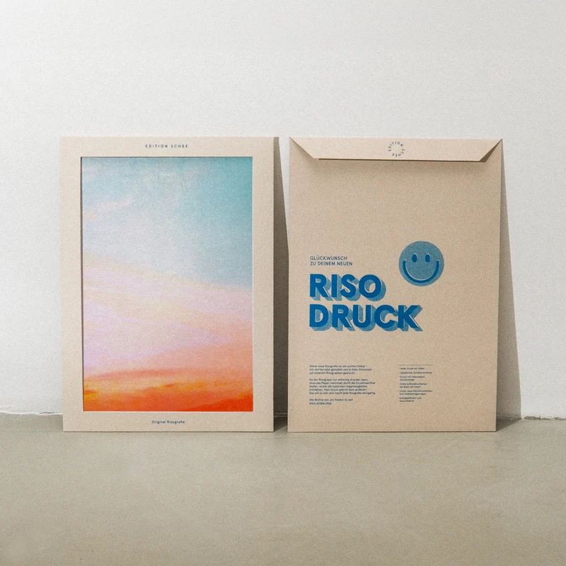 Fluorescent Sky (Din A3) | Edition SCHEE | Risographie