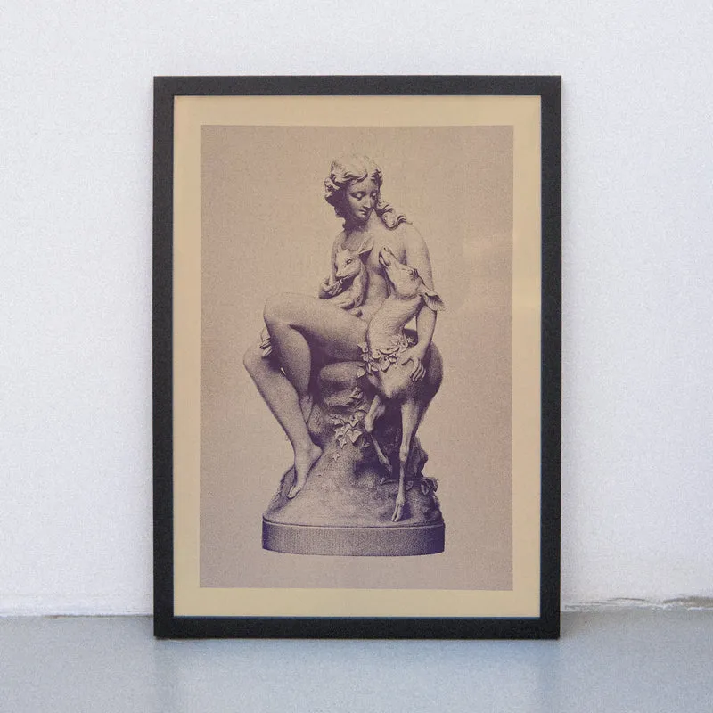 Zahmes Reh (Din A3) | Edition SCHEE | Risographie