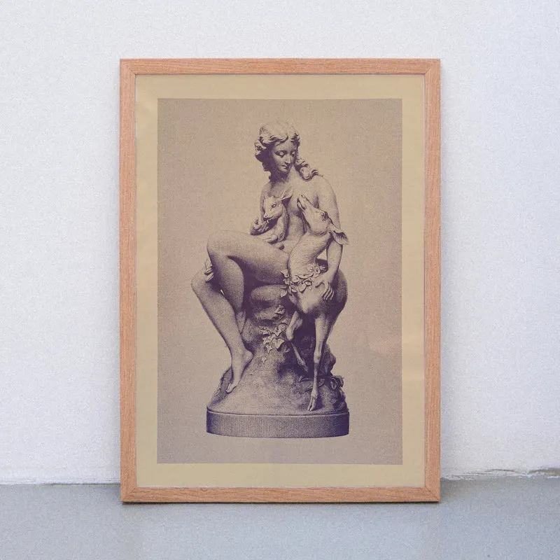 Zahmes Reh (Din A3) | Edition SCHEE | Risographie