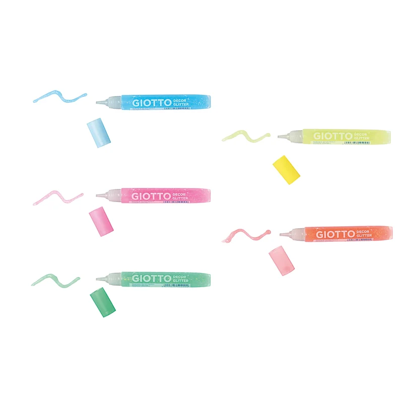 Glitzerkleber GIOTTO Glitter Glue Neonfarben 5 x 10 g