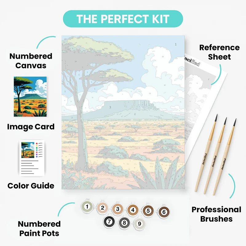 Masai Mara National Reserve - Paint by Numbers Kit