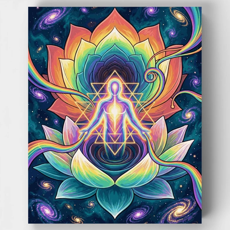 "The Chakra Lotus" Paint by Numbers Kit