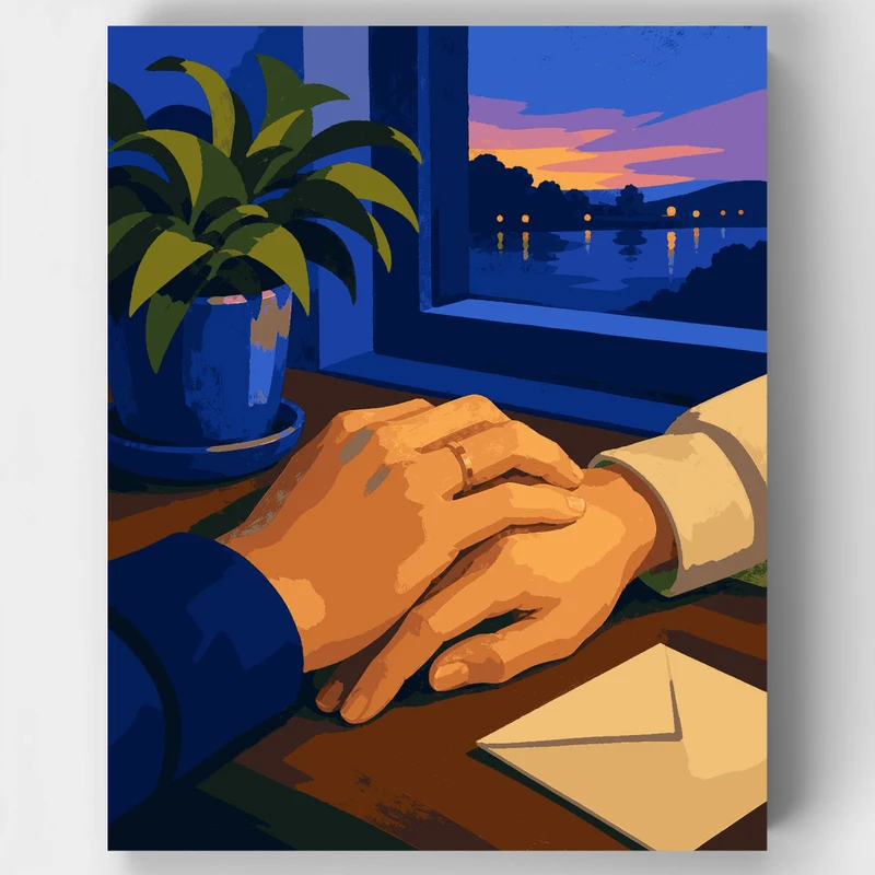 Love Letter at Dusk - Paint by Numbers Kit