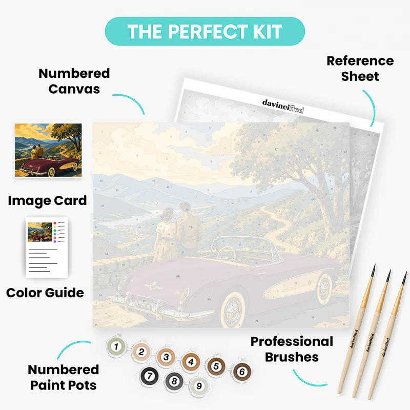 Overlook Anniversary Drive - Paint by Numbers Kit