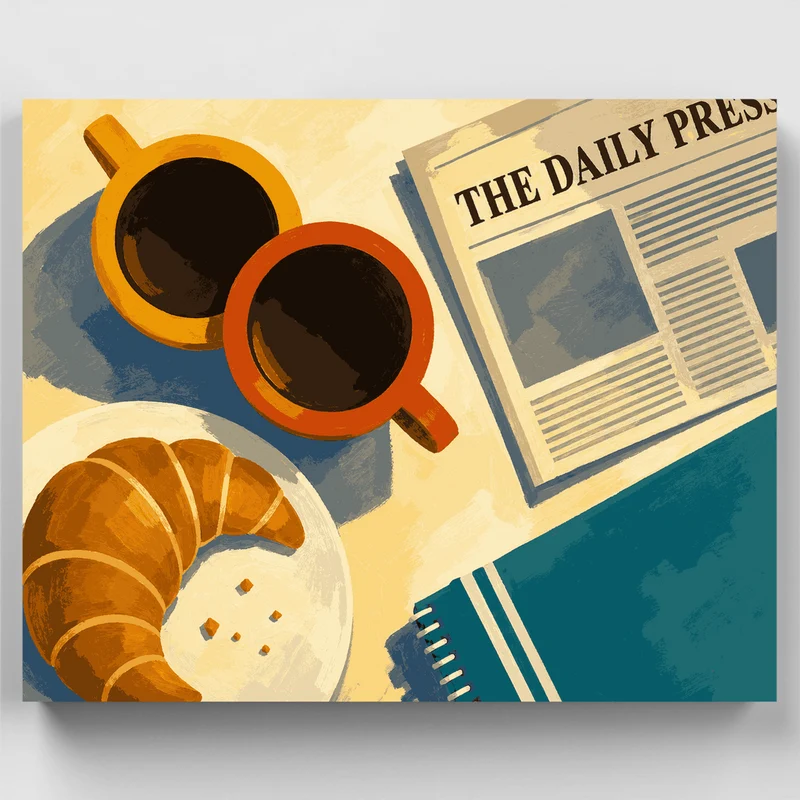 Coffee for Two - Paint by Numbers Kit