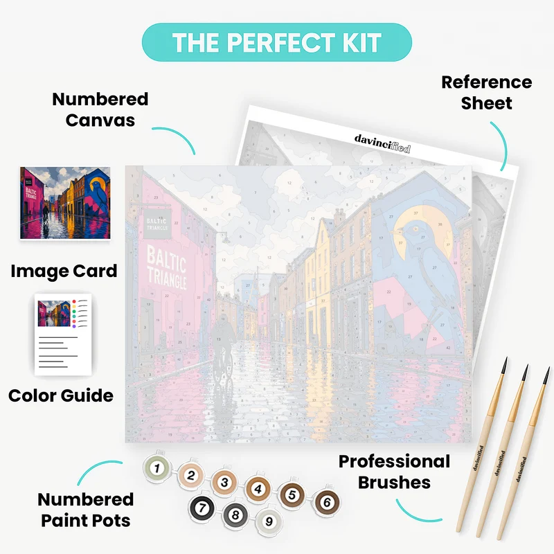 Baltic Triangle Cyclist - Paint by Numbers Kit