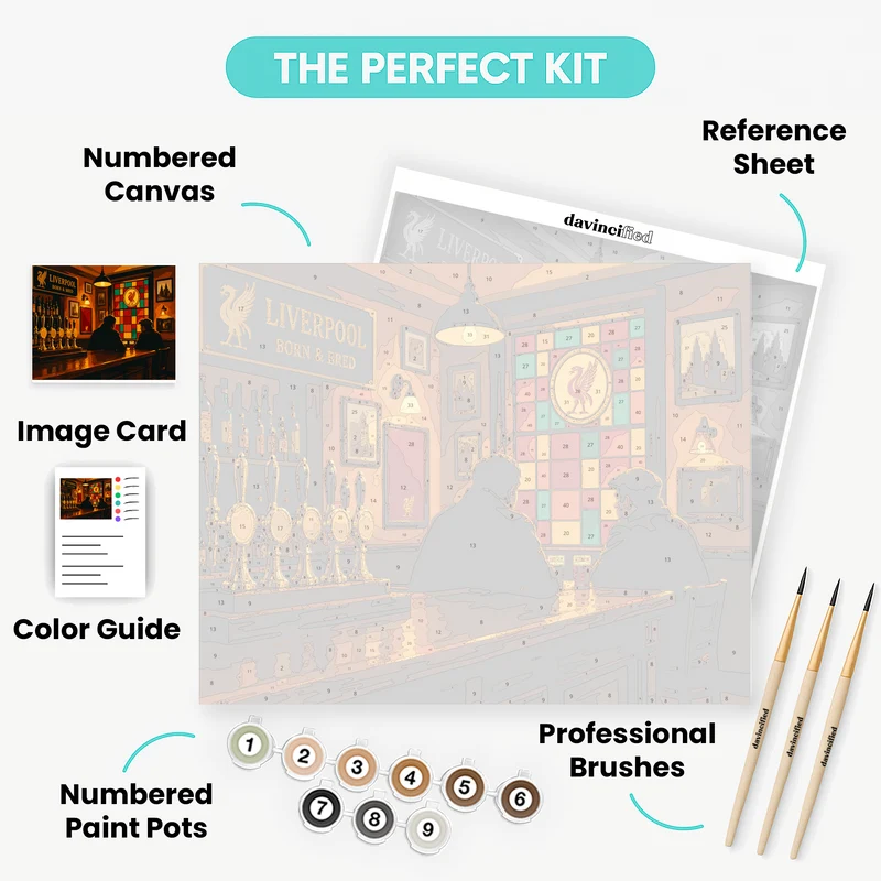 Liverpool Pub Night - Paint by Numbers Kit