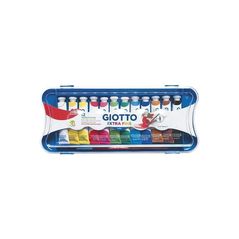 Temperové farby GIOTTO Extra Fine v tubách so štetcom