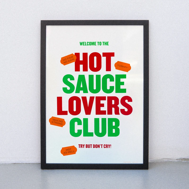 Hot Sauce Lovers (Din A3) | Edition SCHEE | Siebdruck