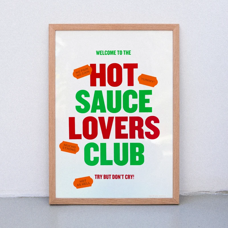 Hot Sauce Lovers (Din A3) | Edition SCHEE | Siebdruck