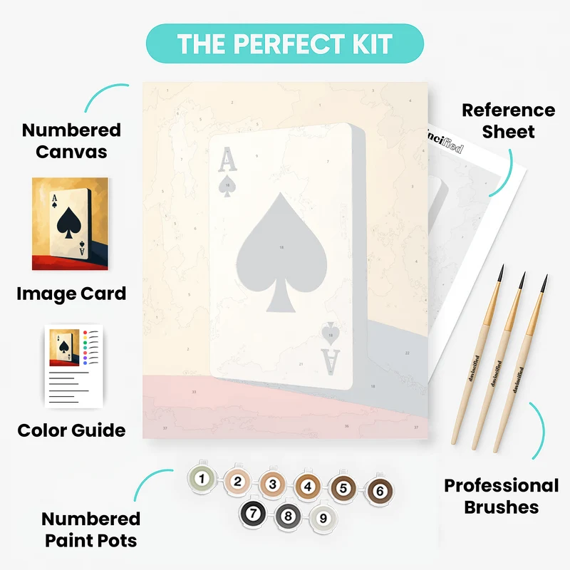 Oversized Ace of Spades - Paint by Numbers Kit
