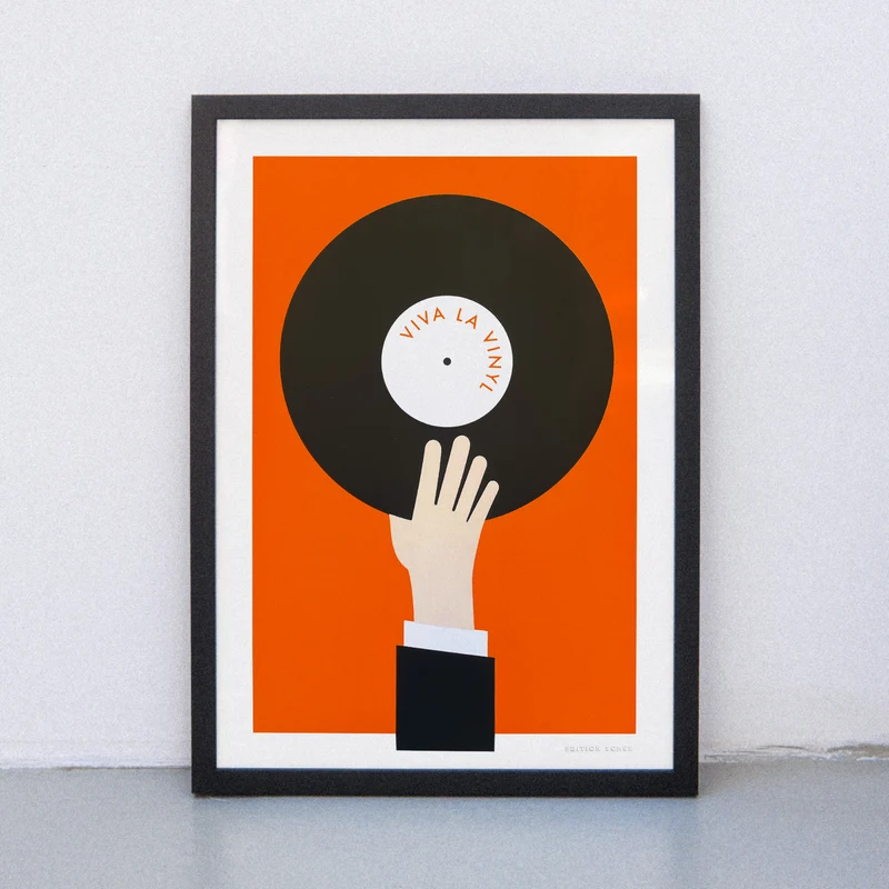 Viva La Vinyl (Din A3) | Edition SCHEE | Siebdruck
