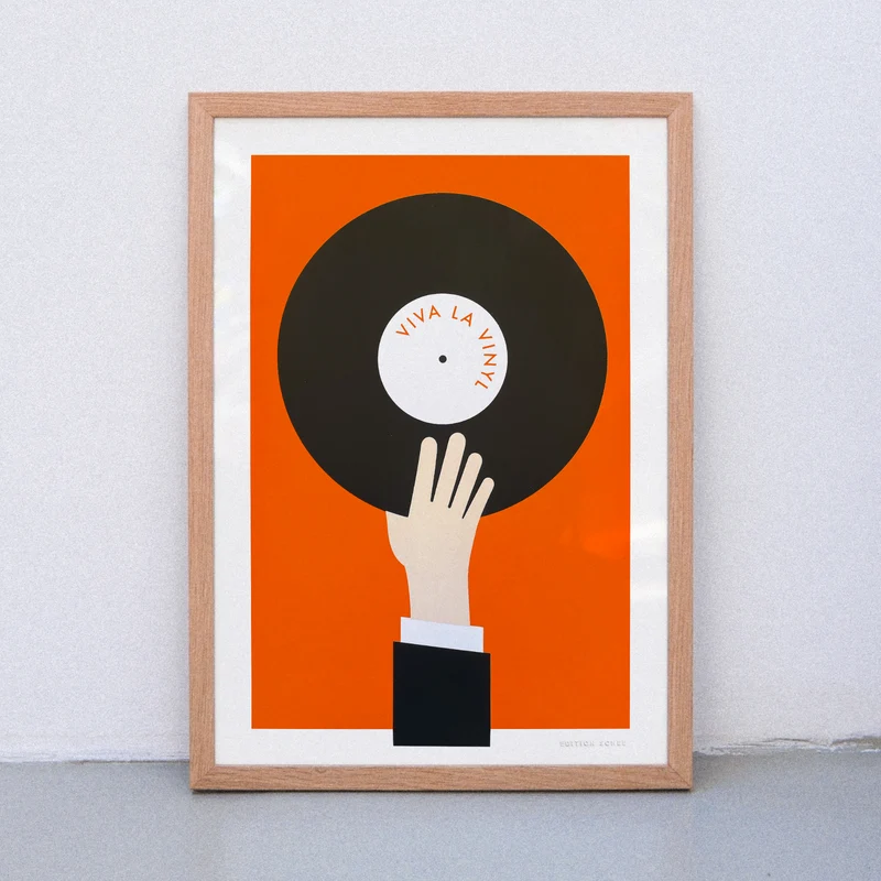Viva La Vinyl (Din A3) | Edition SCHEE | Siebdruck