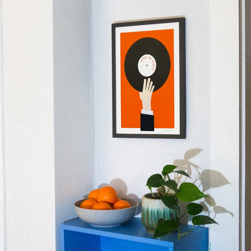 Viva La Vinyl (Din A3) | Edition SCHEE | Siebdruck