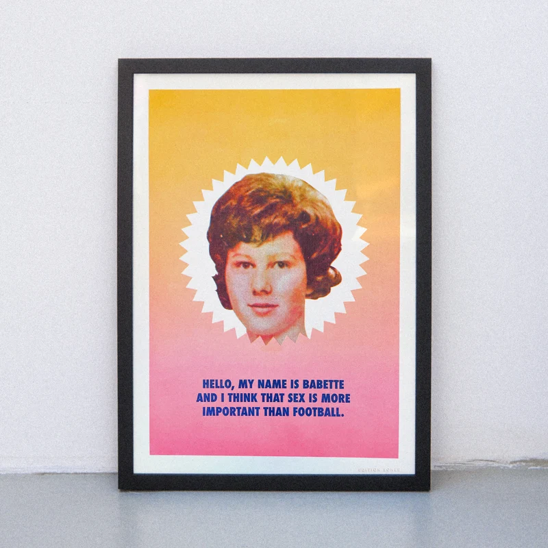 Sex and Football (Din A3) | Edition SCHEE | Risographie