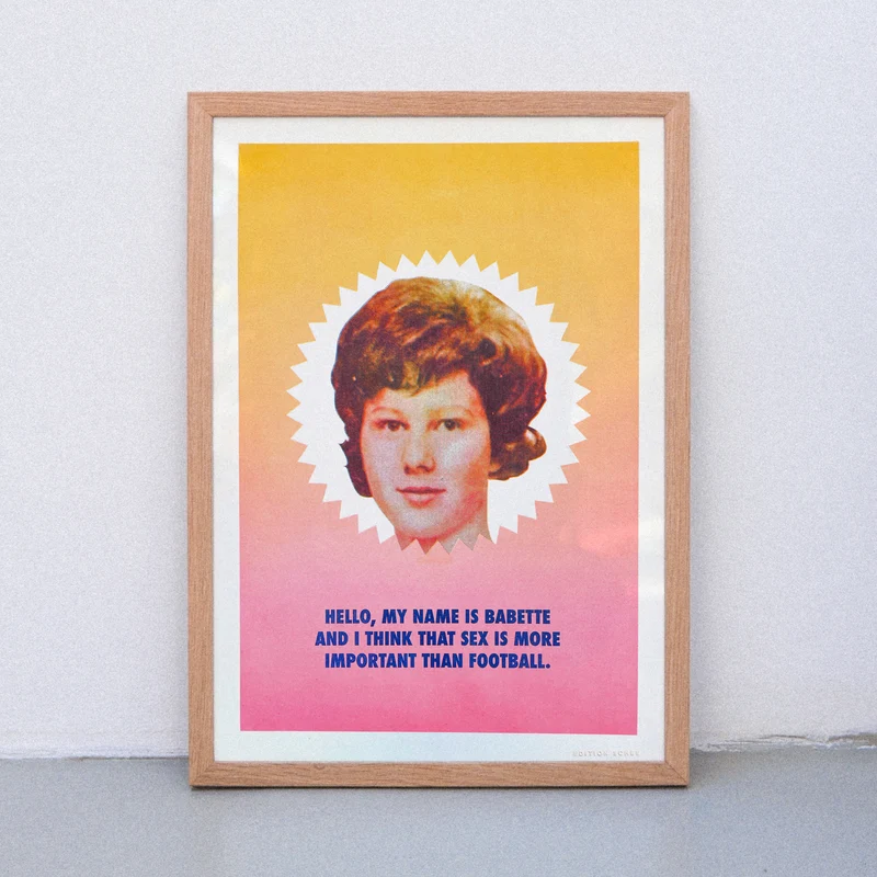 Sex and Football (Din A3) | Edition SCHEE | Risographie