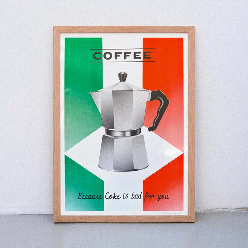 Coffee or Coke (Din A3) | Edition SCHEE | Risographie