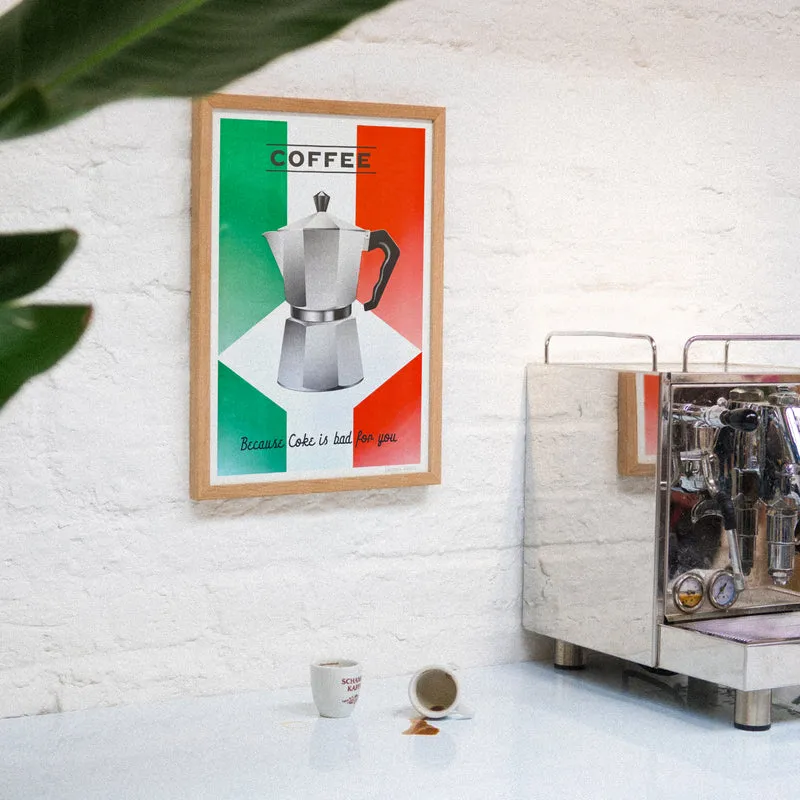 Coffee or Coke (Din A3) | Edition SCHEE | Risographie