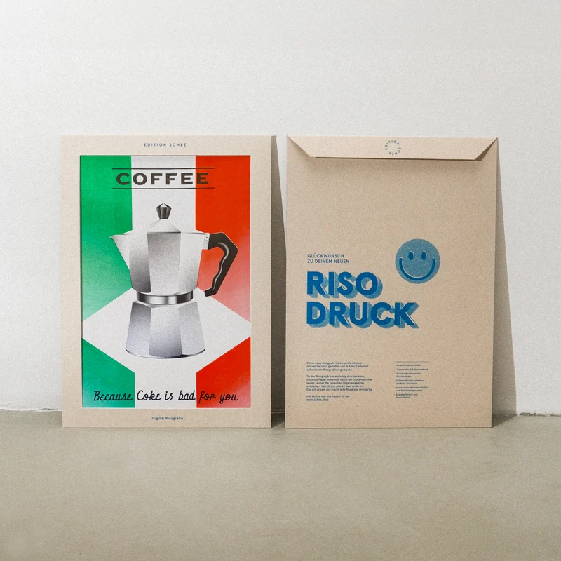 Coffee or Coke (Din A3) | Edition SCHEE | Risographie