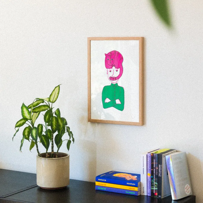 Catman (Din A3) | Edition SCHEE | Risographie