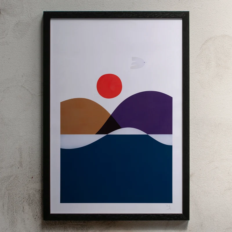 Summer Bird Print (13 x 19 Inch)