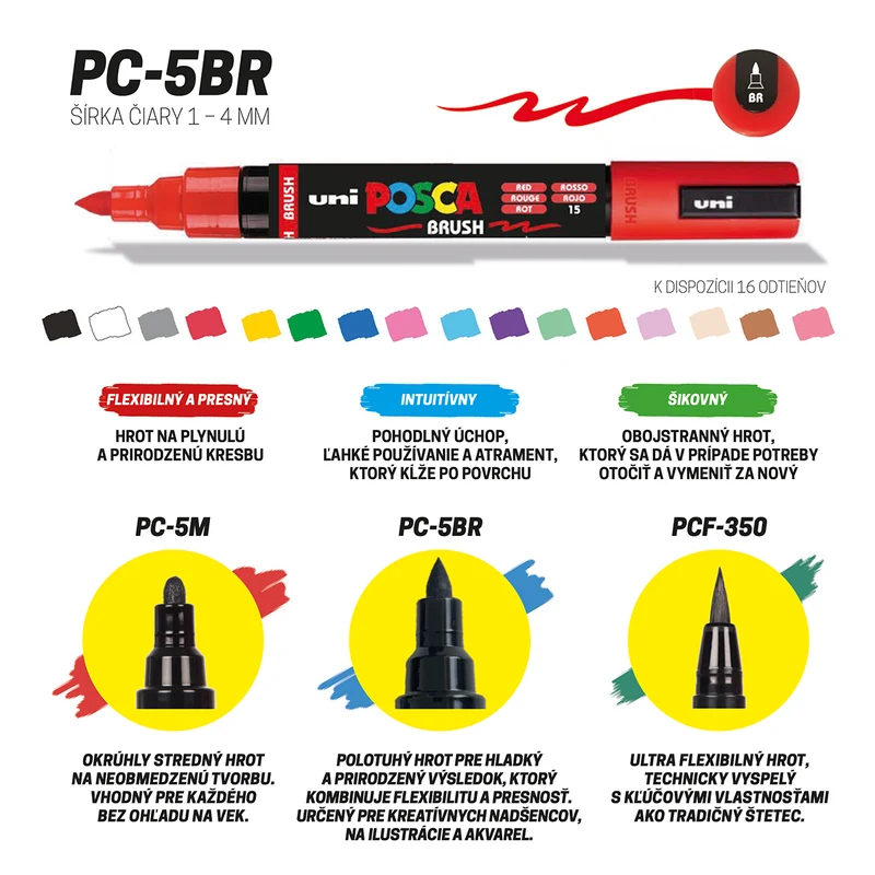 Posca Marker PC-5BR, 1 – 4 mm, Korallenrosa (66)