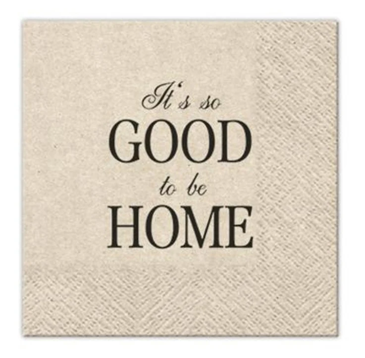 EKO Servítky na dekupáž Good to be Home - 1 ks