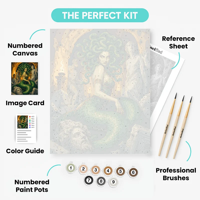 Medusa Among Ruins - Paint by Numbers Kit