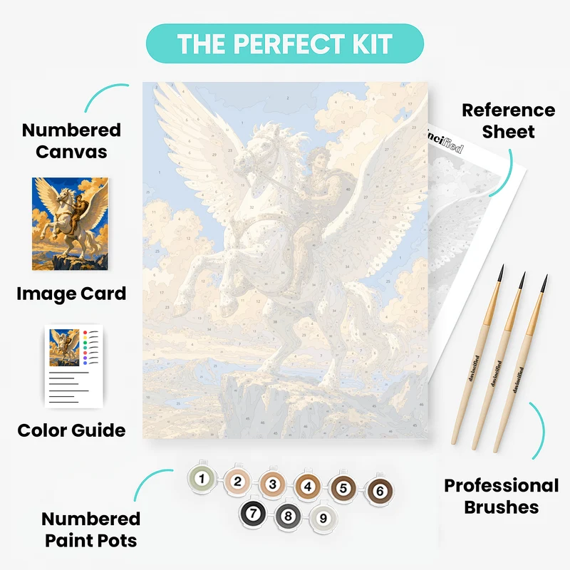 Bellerophon's Pegasus - Paint by Numbers Kit