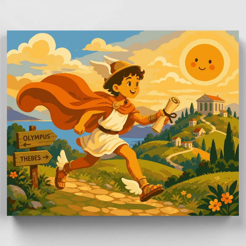 Hermes the Messenger - Paint by Numbers Kit