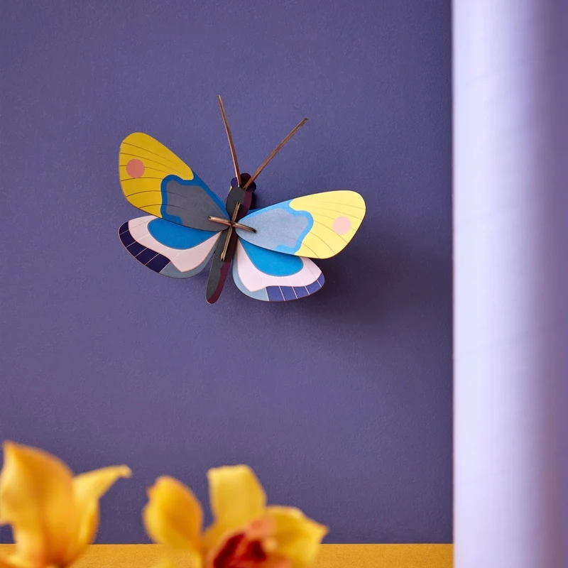 Wanddeko- Yellow Monarch Butterfly