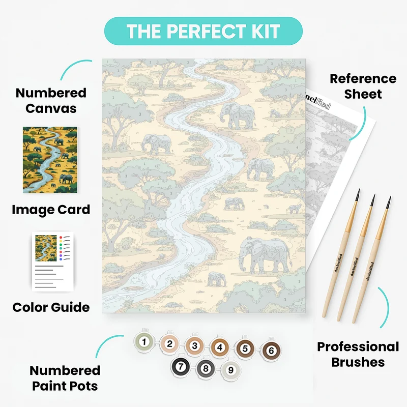 Okavango Delta - Paint by Numbers Kit