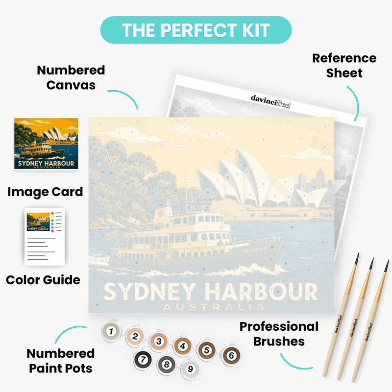 Golden Harbour Ferry - Paint by Numbers Kit
