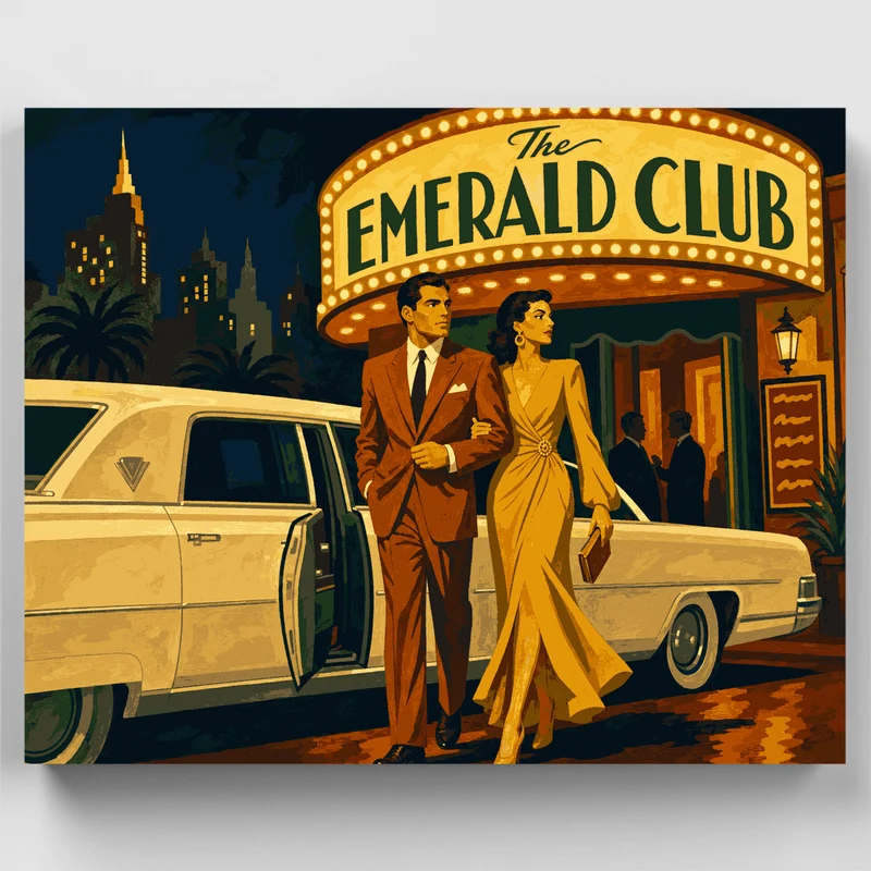 Emerald Club Nightlife - Paint by Numbers Kit