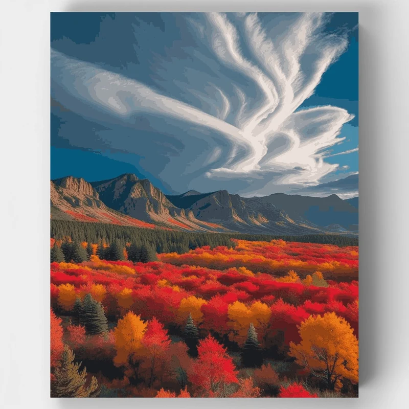 Denali National Park Autumn Glory - Paint by Numbers Kit