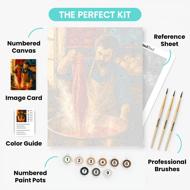Dyer at the Kettle - Paint by Numbers Kit