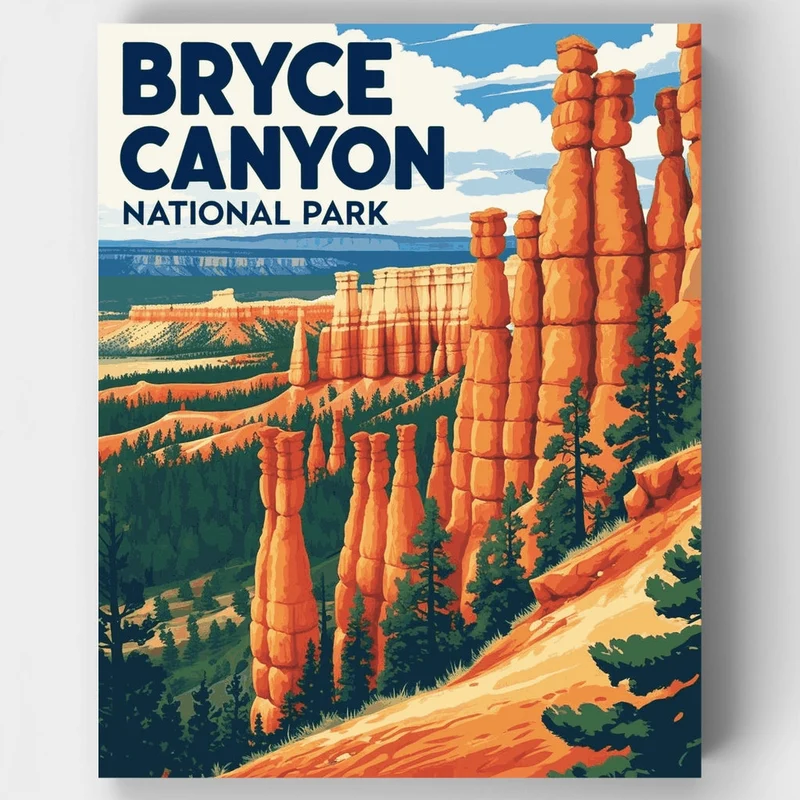 Bryce Canyon National Park - Paint by Numbers Kit
