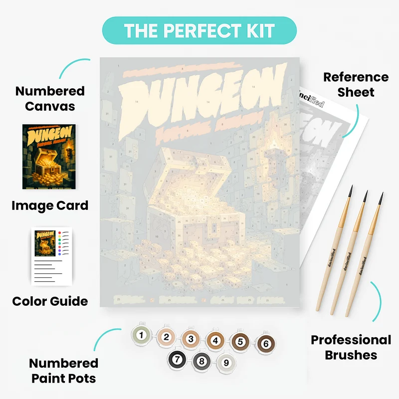Overflowing Treasure Chest - Paint by Numbers Kit