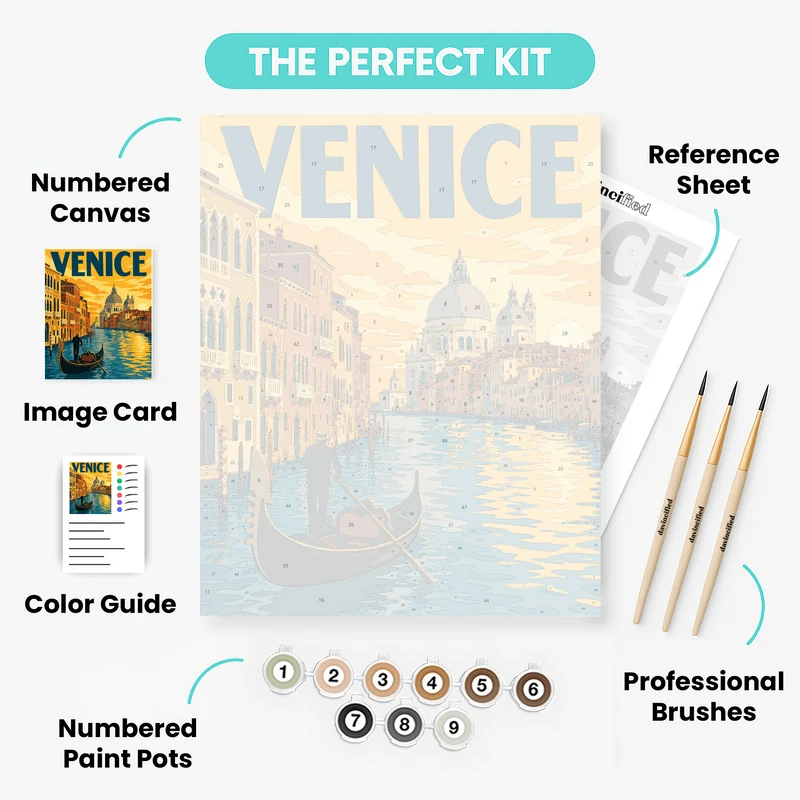 Grand Canal Sunset - Paint by Numbers Kit